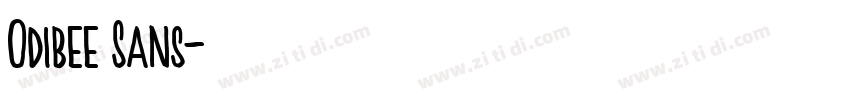 Odibee Sans字体转换